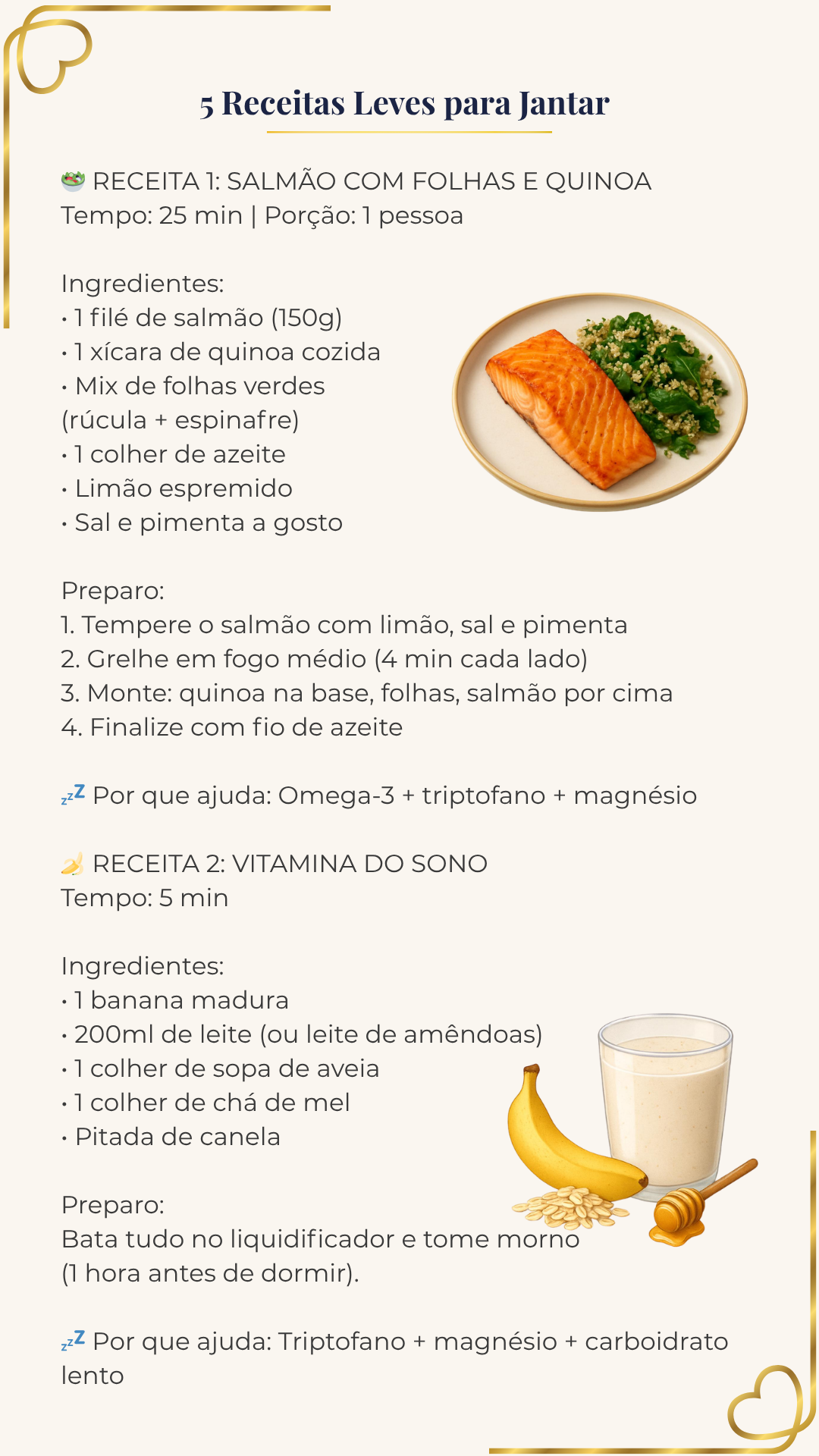 Receita de Salmão com Quinoa para induzir o sono